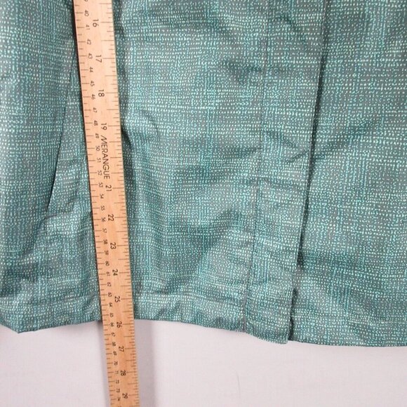 Columbia Omni Tech Zip Rain Jacket Women S Green Windbreaker Zip Pockets 342 - Picture 10 of 11
